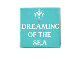 Coconut Shell Dreaming of the Sea Beach Quote Soap Gift Set