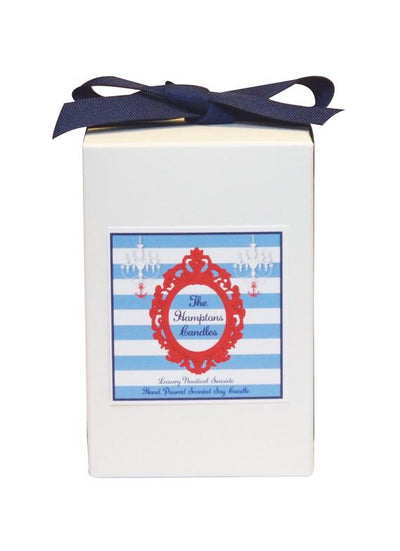 Luxury The Hamptons Champagne Seaside 100% Coconut SOY 8 oz. Candle