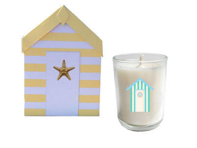 Cabana Beach Hut Candle Box Set of 3-Comes with a free Necklace Charm