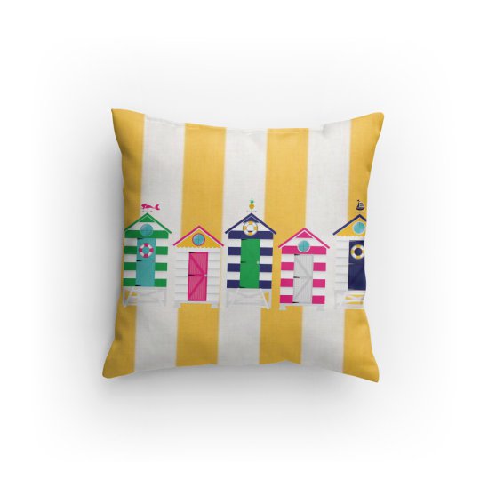 Cabana Hut Beach Pillow