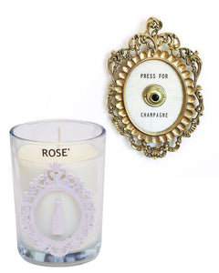 Luxury The Hamptons ROSE' Wine Seaside 100% Coconut SOY 8 oz. Candle