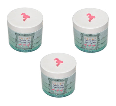 Flamingo Face Pink Clay Mask-WHOLESALE SET OF 12 COUNT