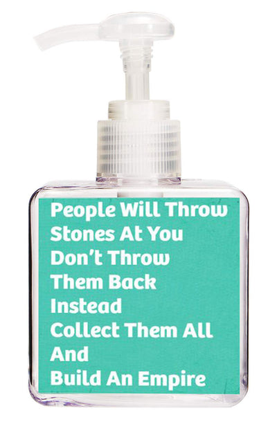 Build An Empire Quote Hand Soap-Free Starfish Charm