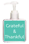 Grateful & Thankful Quote Hand Soap-Free Starfish Charm