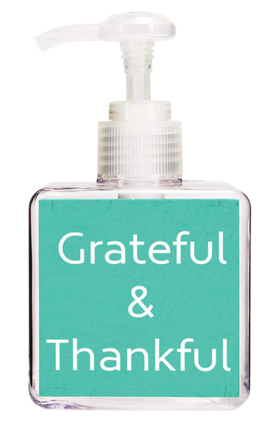 Grateful & Thankful Quote Hand Soap-Free Starfish Charm
