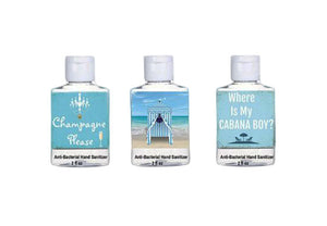 Beach Please Beach Quote Mini Hand Gel Sanitzer-Anti Bacterial