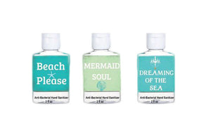 Dreaming of the Sea Beach Quote Mini Hand Gel Sanitzer-Anti Bacterial