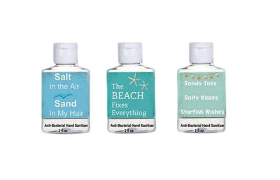 Beach Please Beach Quote Mini Hand Gel Sanitzer-Anti Bacterial