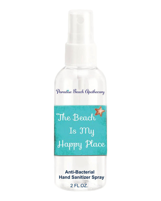 The Beach is My Happy Place Mini Hand Spray Sanitizer-Anti Bacterial