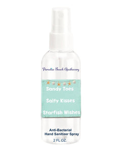 Sandy Toes Salty Kisses Mini Hand Spray Sanitizer-Anti Bacterial