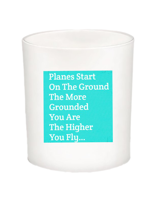 Planes Start Quote Candle-All Natural Coconut Wax