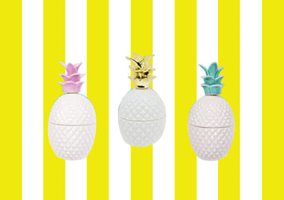 Luxury Palm Beach Pineapple Glamour Candle Jar -100% SOY Candle Hand Poured