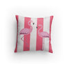 Pink Flamingos Beach Pillow