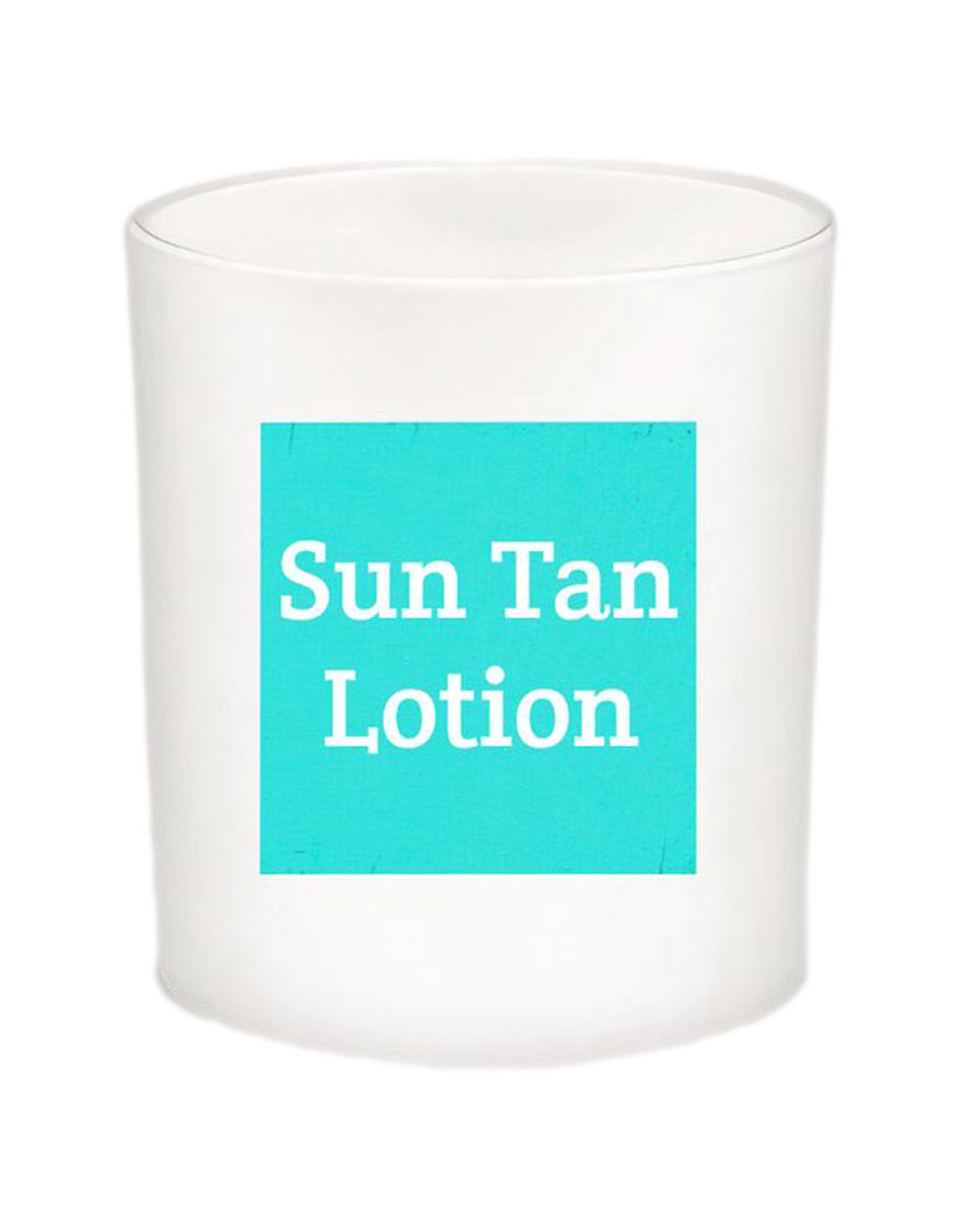 SUN TAN LOTION Quote Candle-All Natural Coconut Wax