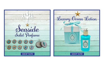 Ocean Lotion Favors Set of 6-Free Seashell Charm
