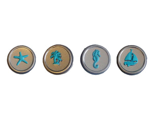 Luxury Seaside Solid Perfume Gift Set of 4-Comes with a free Necklace Charm