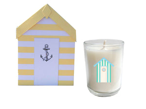 Cabana Beach Hut Candle-WHOLESALE SET OF 12 COUNT