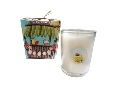 Island Tiki Hut Candle-Comes with a free Necklace Charm