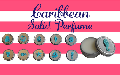 Luxury Beach Solid Perfume-Comes with a free Necklace Charm-DESIGN YOUR OWN