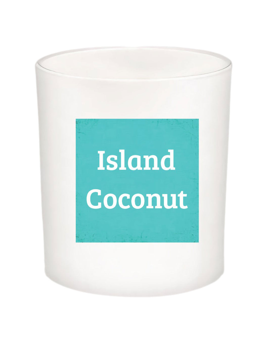 Island Coconut Quote Candle-All Natural Coconut Wax